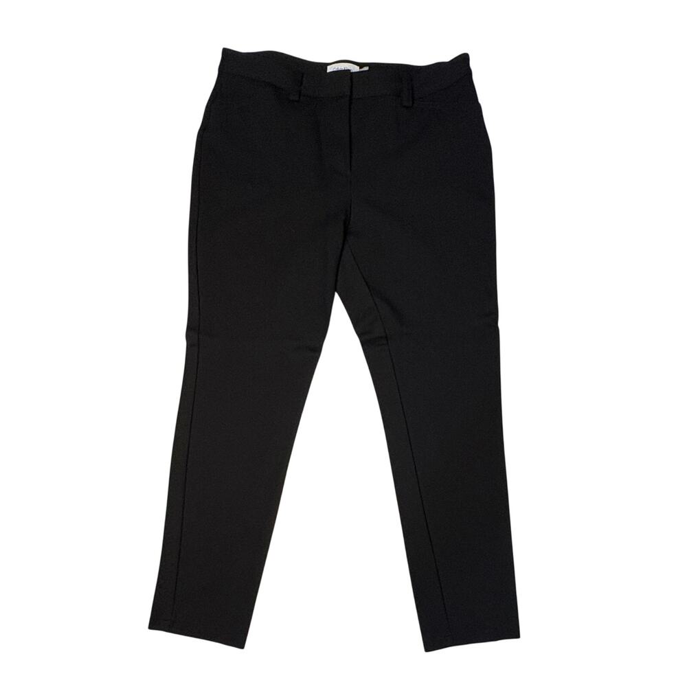 Calvin Klein Ponte Skinny Jeans 10 Black Modern Stretch‎ Knit